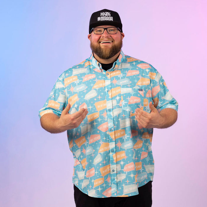 RSVLTS Paging Mr. Morrow Short Sleeve Shirt Paging Mr. Morrow "Phrasing Mr. Morrow" – KUNUFLEX Short Sleeve Shirt