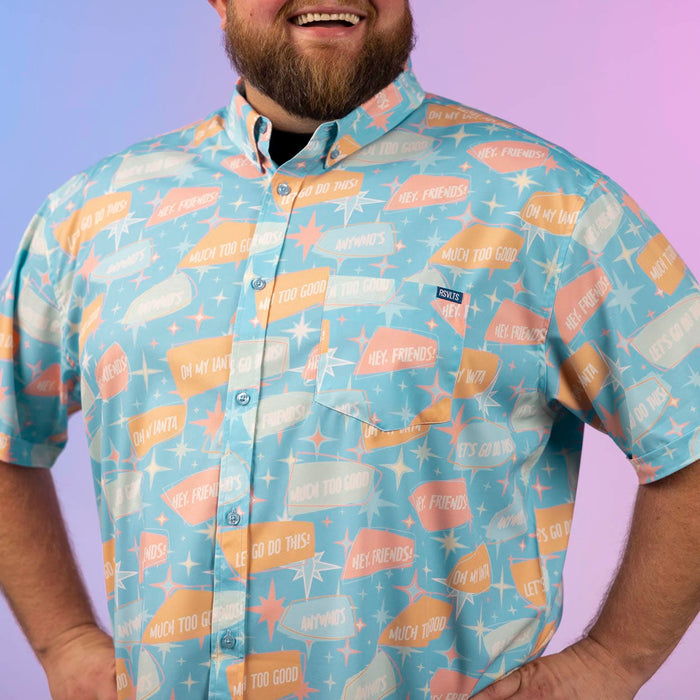 RSVLTS Paging Mr. Morrow Short Sleeve Shirt Paging Mr. Morrow "Phrasing Mr. Morrow" – KUNUFLEX Short Sleeve Shirt