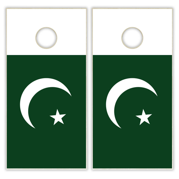 Pakistan Flag Cornhole Set