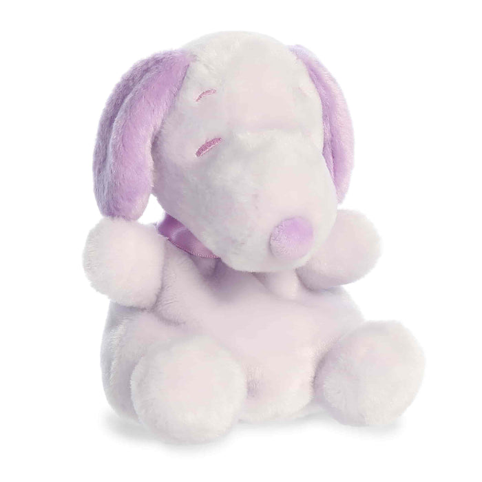 Palm Pals 5 Inch Peanuts Snoopy Spring LIGHT PURPLE Plush Toy
