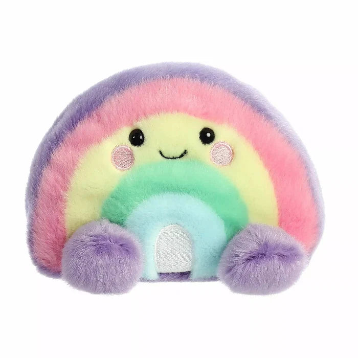 Palm Pals 5 Inch Vivi the Rainbow Plush Toy - Owl & Goose Gifts
