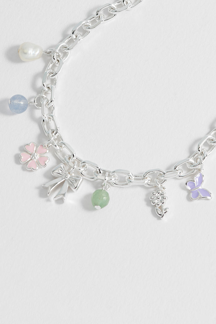 Pastel Charm T-Bar Bracelet