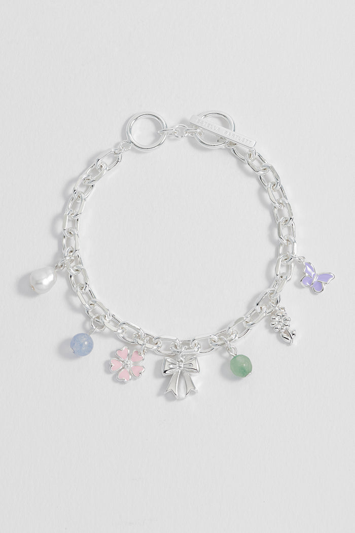 Pastel Charm T-Bar Bracelet