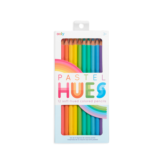 OOLY Pastel Hues colored pencils set of 12 in packaging