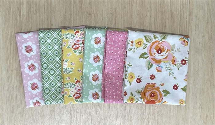 Peach Cobbler Fat Quarter Fabric Bundle (6)