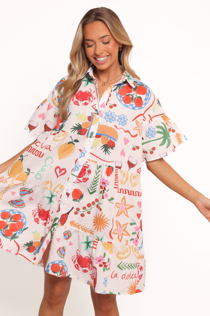 Petal and Pup USA DRESSES Peachy Mini Dress - Dolce Vita