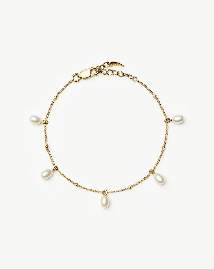 Pearl Baya Baroque Chain Bracelet | 18k Gold Vermeil/Pearl Bracelets Missoma
