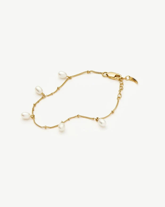 Pearl Baya Baroque Chain Bracelet | 18k Gold Vermeil/Pearl Bracelets Missoma