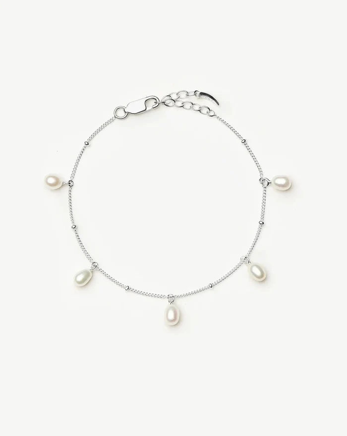 Pearl Baya Baroque Chain Bracelet | Sterling Silver/Pearl Bracelets Missoma