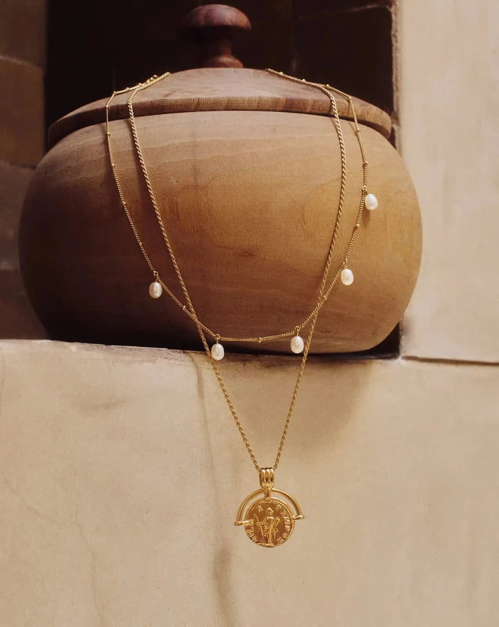 Pearl Baya Baroque Chain Choker | 18k Gold Vermeil/Pearl Necklaces Missoma