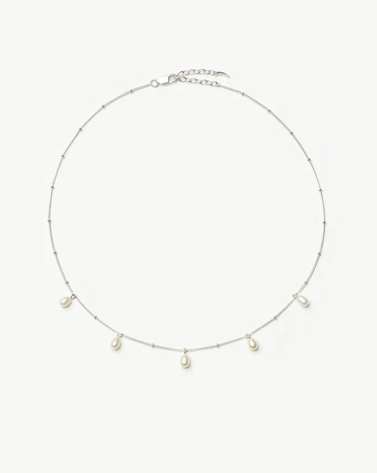 Pearl Baya Baroque Chain Choker | Sterling Silver/Pearl Necklaces Missoma