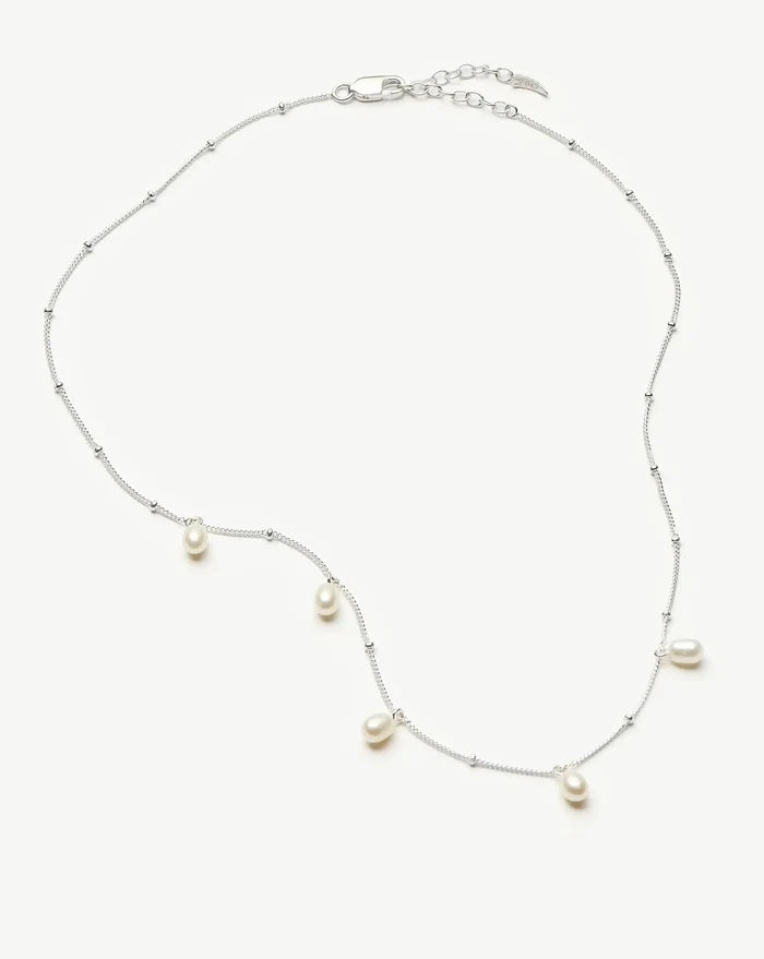 Pearl Baya Baroque Chain Choker | Sterling Silver/Pearl Necklaces Missoma
