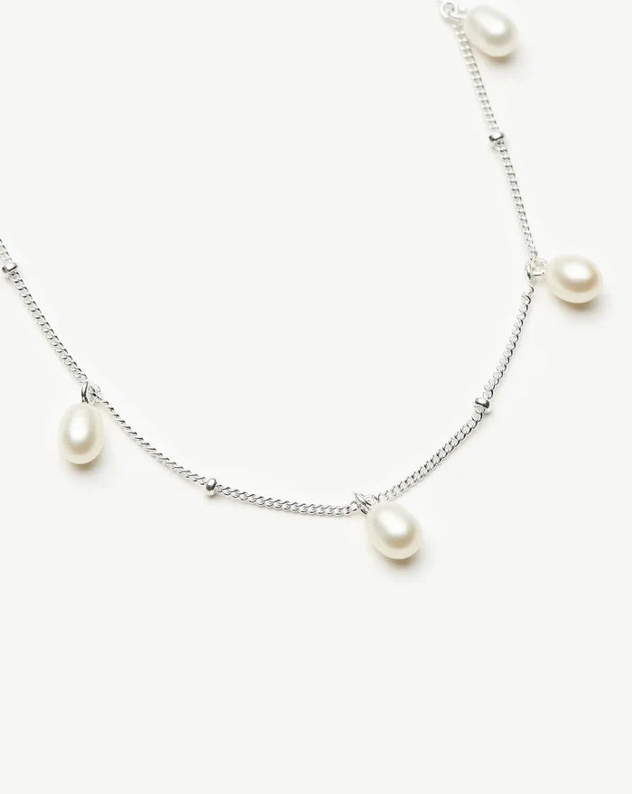 Pearl Baya Baroque Chain Choker | Sterling Silver/Pearl Necklaces Missoma