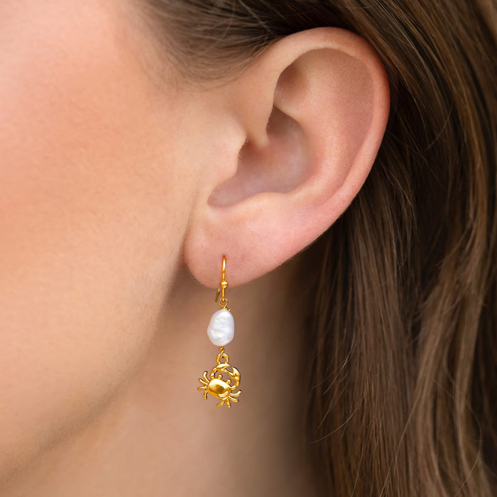 Pearl Catcher Dangle Earrings