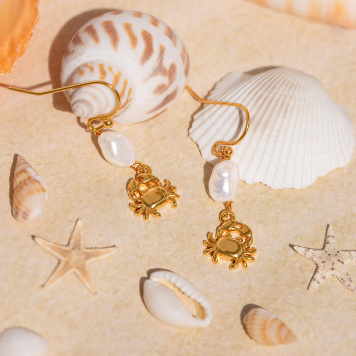 Pearl Catcher Dangle Earrings