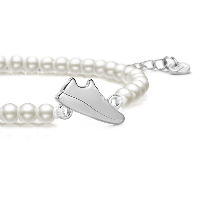 Pearl Silver Runner Chain Bracelet