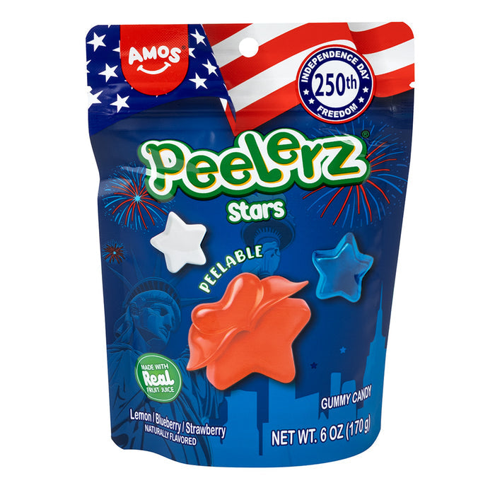Peelerz Gummy Star Candy - 12 Count