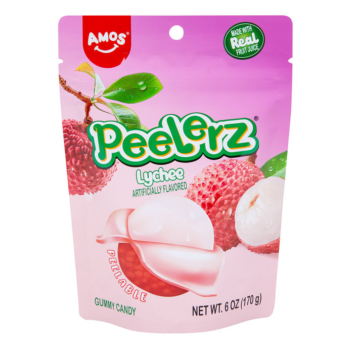Peelerz Lychee Gummy Candy Bag - 12 Count