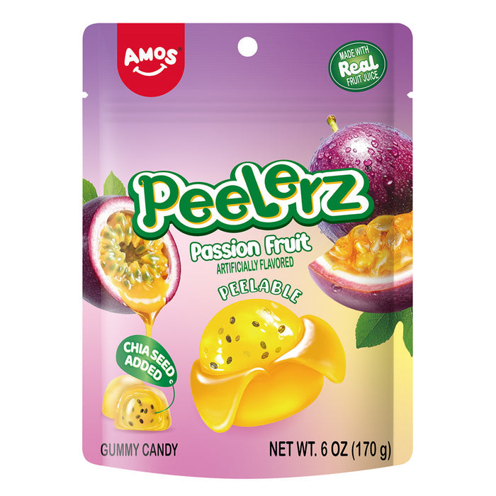 Peelerz Passionfruit Gummy Candy Bag - 12 Count