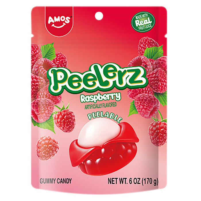 Peelerz Raspberry Gummy Candy Bag - 12 Count