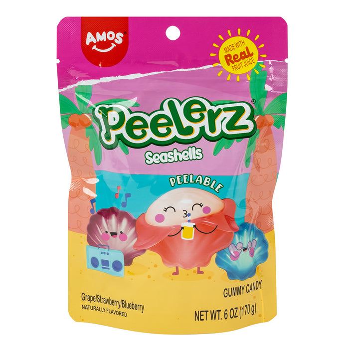 Peelerz Seashells Gummy Candy - 12 Count