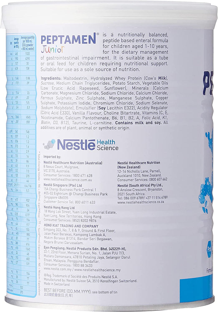 PEPTAMEN  MILK POWDER-JUNIOR 400GM (CAN DENTED)
