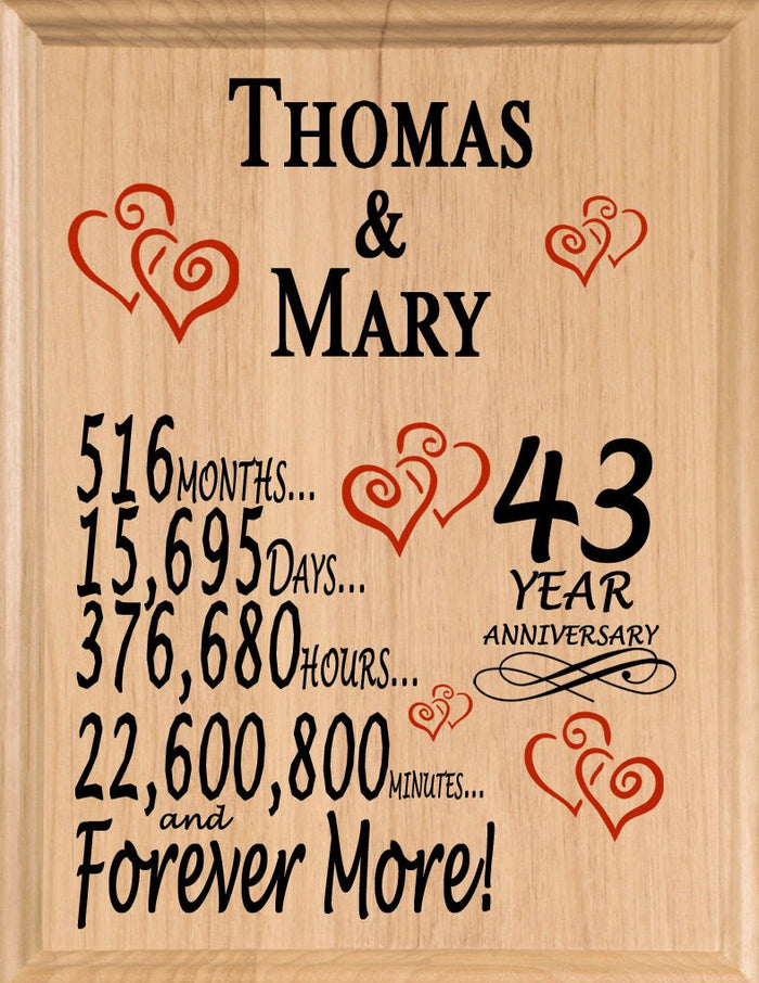 43 Year Anniversary