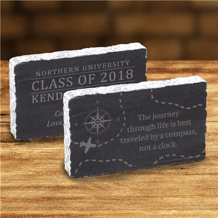 Personalized Compass Marble Block