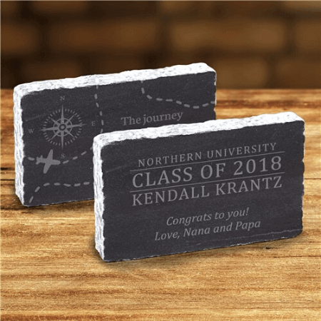 Personalized Compass Marble Block