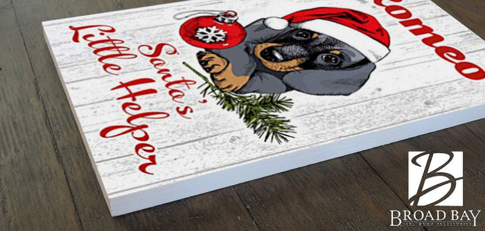 Dachshund Dog Christmas Decoration - Personalized
