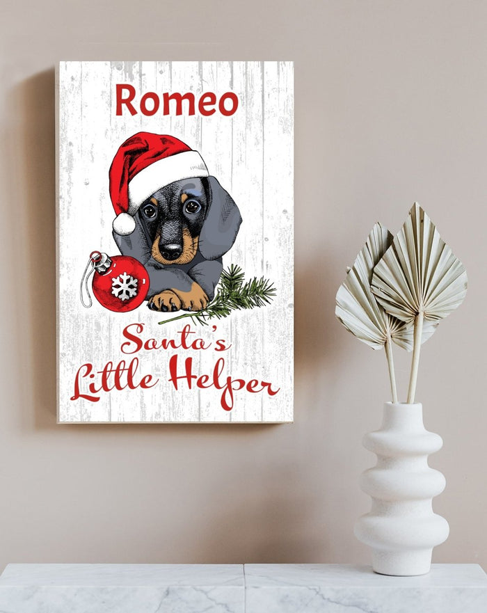 Christmas Dachshund Wall Art