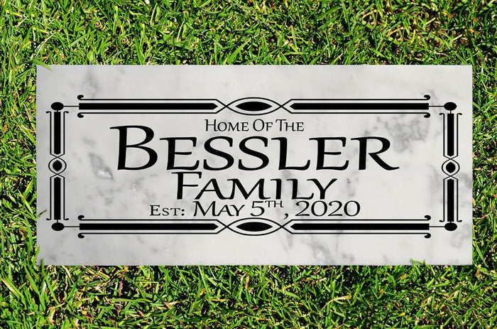 Family Name garden stone