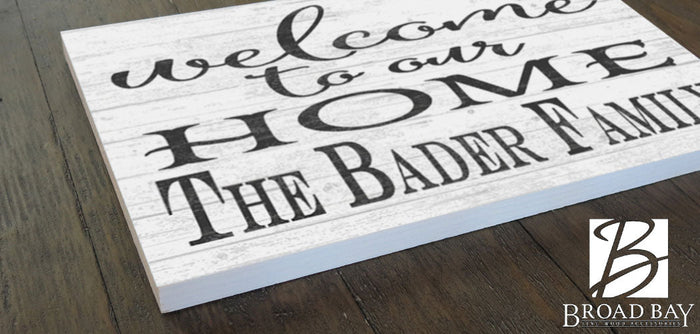 Welcome Sign with Name