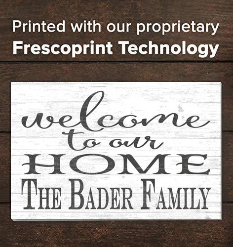 personalized welcome sign
