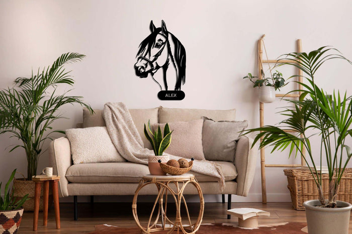Personalized Horse Metal Wall Art - Decor available at Dekadron for $59.90