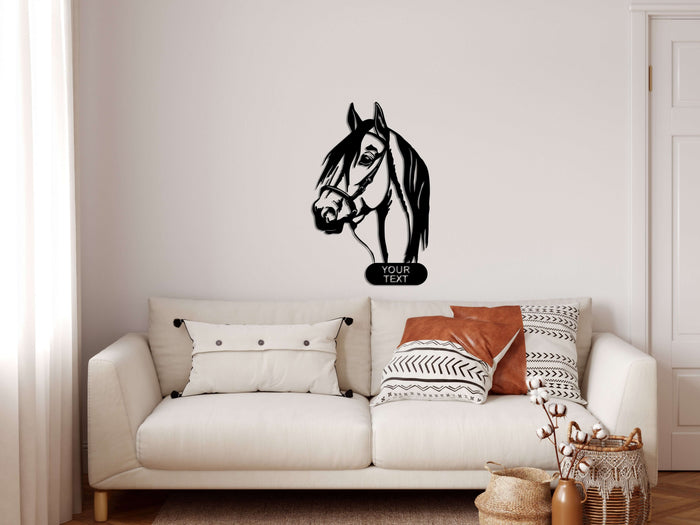 Personalized Horse Metal Wall Art - Decor available at Dekadron for $109.90