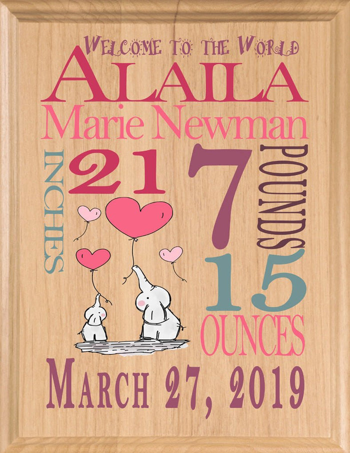 New Baby Gift Announcement