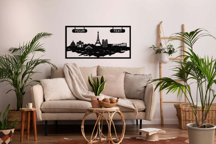 Personalized Paris Metal Wall Art - Decor available at Dekadron for $129.90