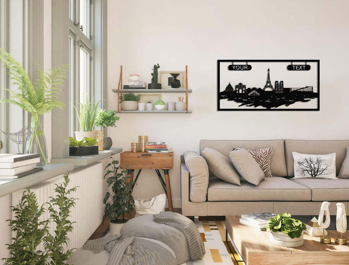 Personalized Paris Metal Wall Art - Decor available at Dekadron for $169.90