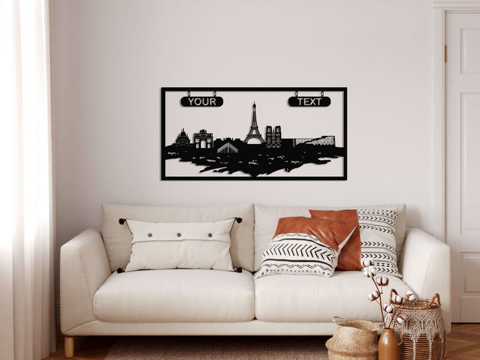 Personalized Paris Metal Wall Art - Decor available at Dekadron for $129.90