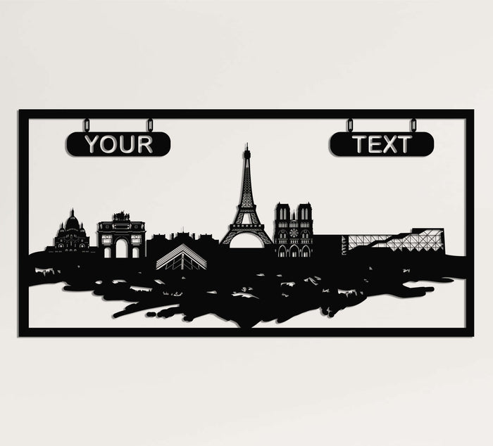 Personalized Paris Metal Wall Art - Decor available at Dekadron for $129.90