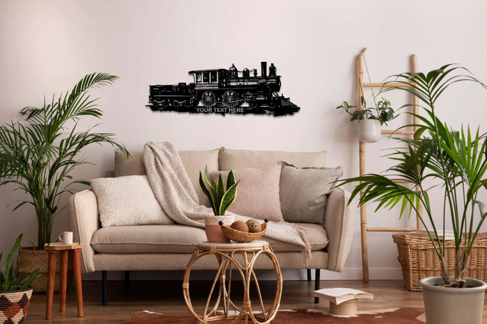 Personalized Train Metal Wall Art - Decor available at Dekadron for $89.90