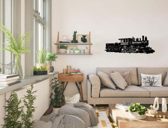 Personalized Train Metal Wall Art - Decor available at Dekadron for $134.90