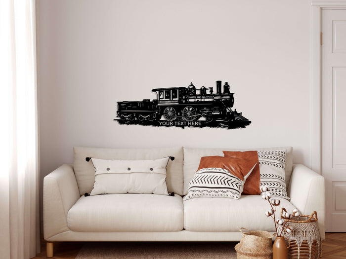 Personalized Train Metal Wall Art - Decor available at Dekadron for $89.90