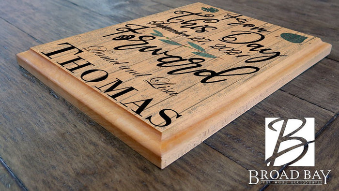 From This Day Forward Sign for Couple with Established Date Wall Art - Broad Bay Personalized Gifts Shipped Fast