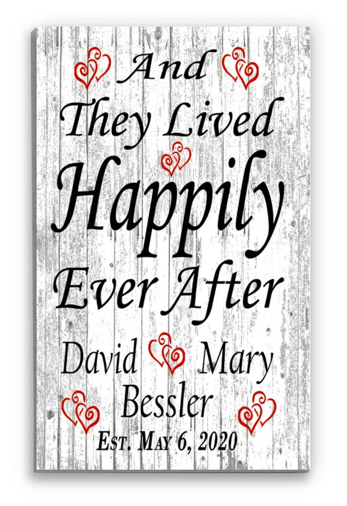 and they lived happily ever after sign