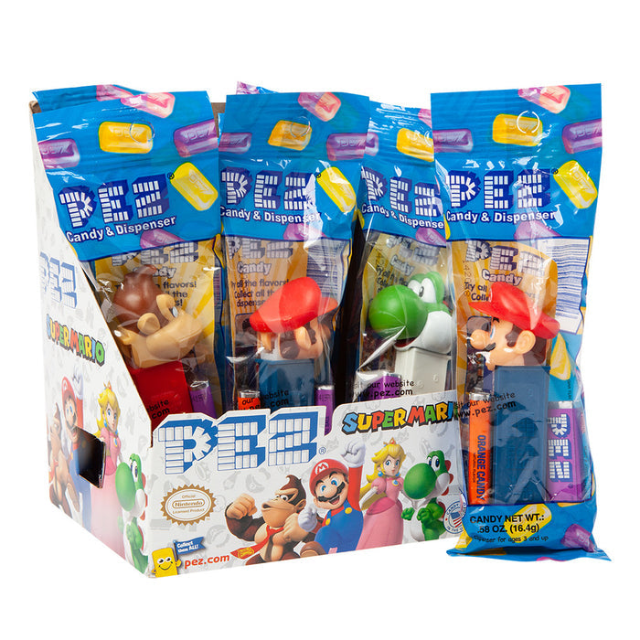 PEZ Nintendo Assorted Candy Dispensers - 12 Count