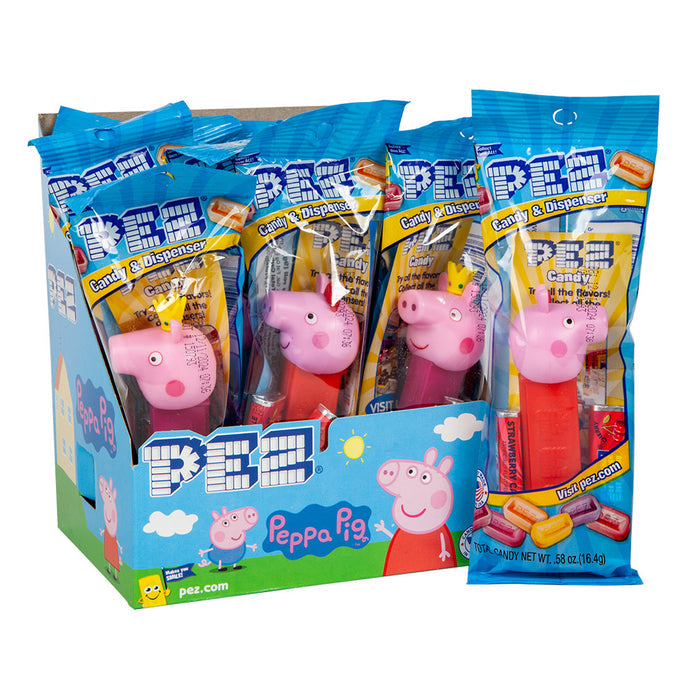 PEZ Peppa Pig Candy Dispensers - 12 Count
