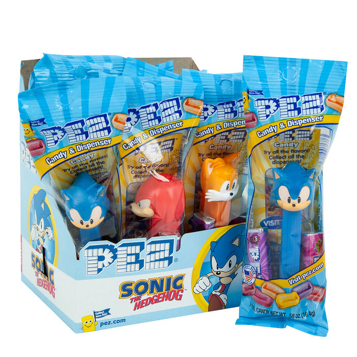 PEZ Sonic The Hedgehog Candy Dispensers - 12 Count