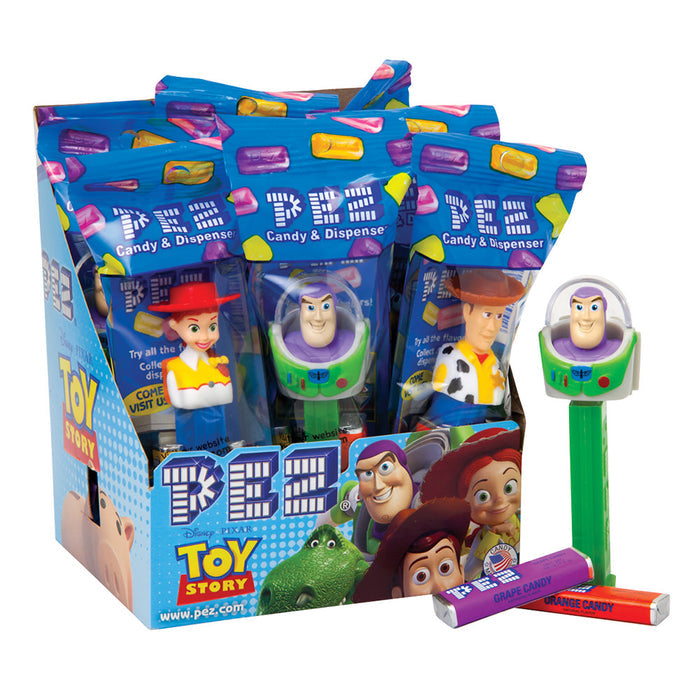 PEZ Toy Story Assorted Candy Dispensers - 12 Count